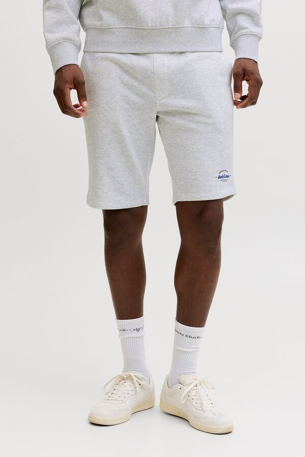 Jack & Jones Bermuda de felpa regular fit branco