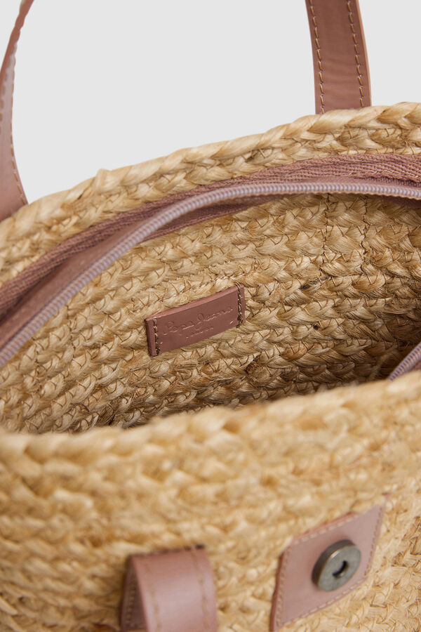 Pepe Jeans Bolsa de Palha Doce Fiona rosa