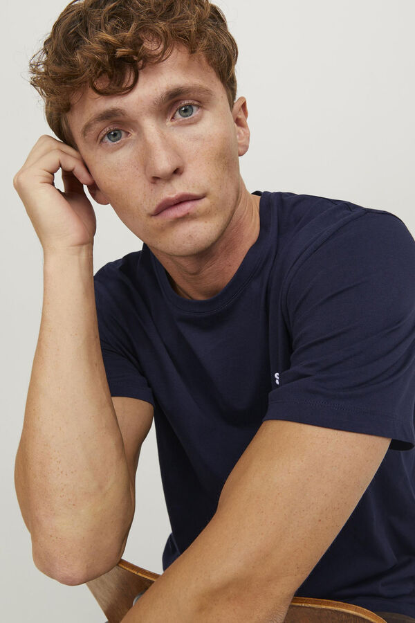Jack & Jones Standard fit plain t-shirt blue