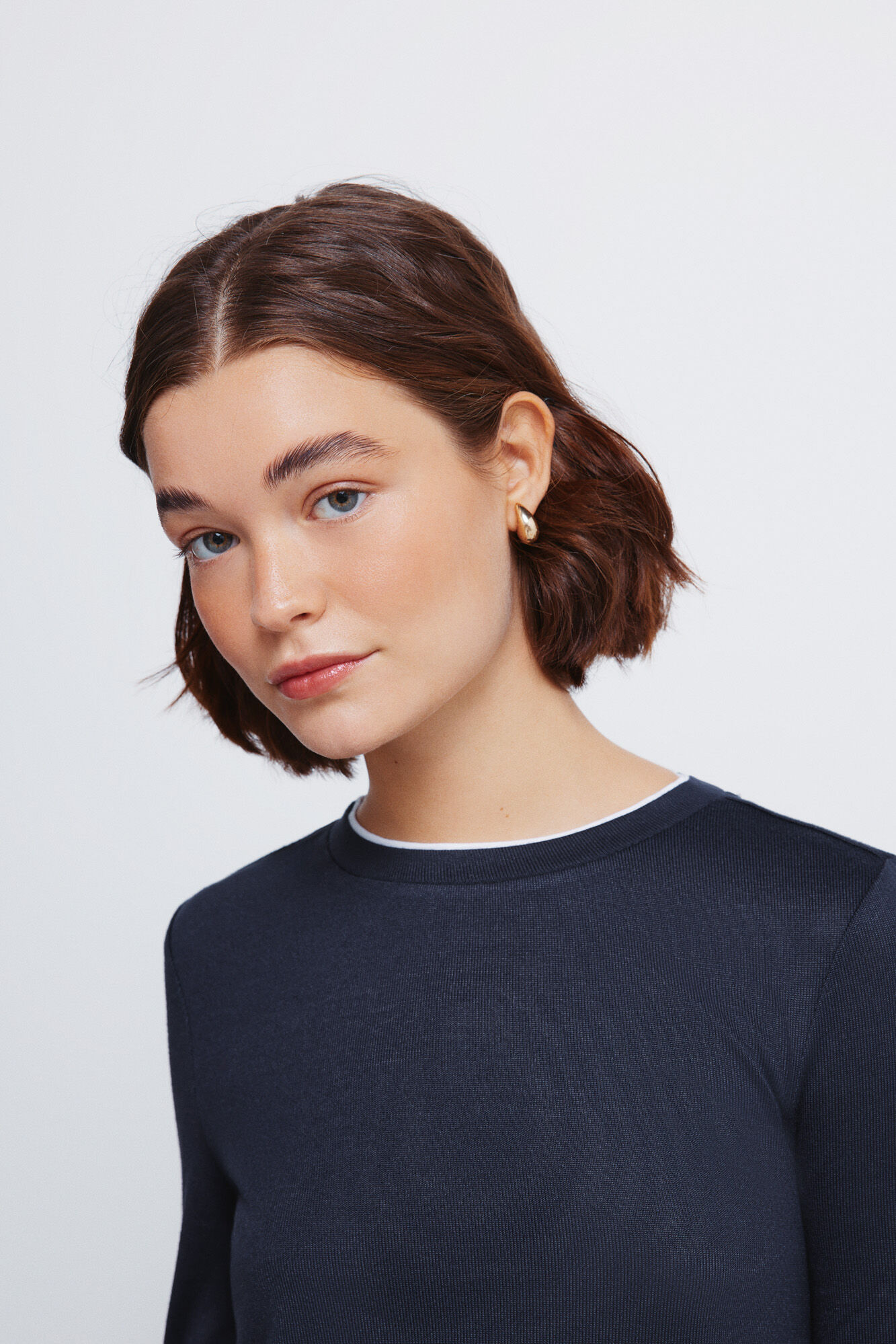 Springfield Camiseta tacto suave efecto doble prenda