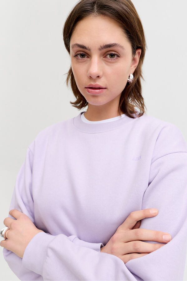 Jack & Jones Sudadera regular cuello redondo morado/lila