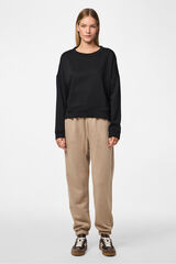 Pieces Sudadera basica negro