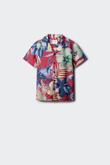 Springfield Kids Dečija ko&scaron;ulja kratkih rukava sa cvetnim dezenom Crvena