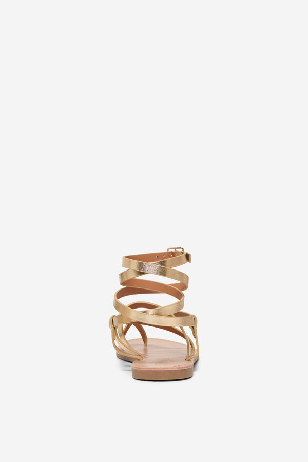 Only R&ouml;mer-Flachsandalen mit Print