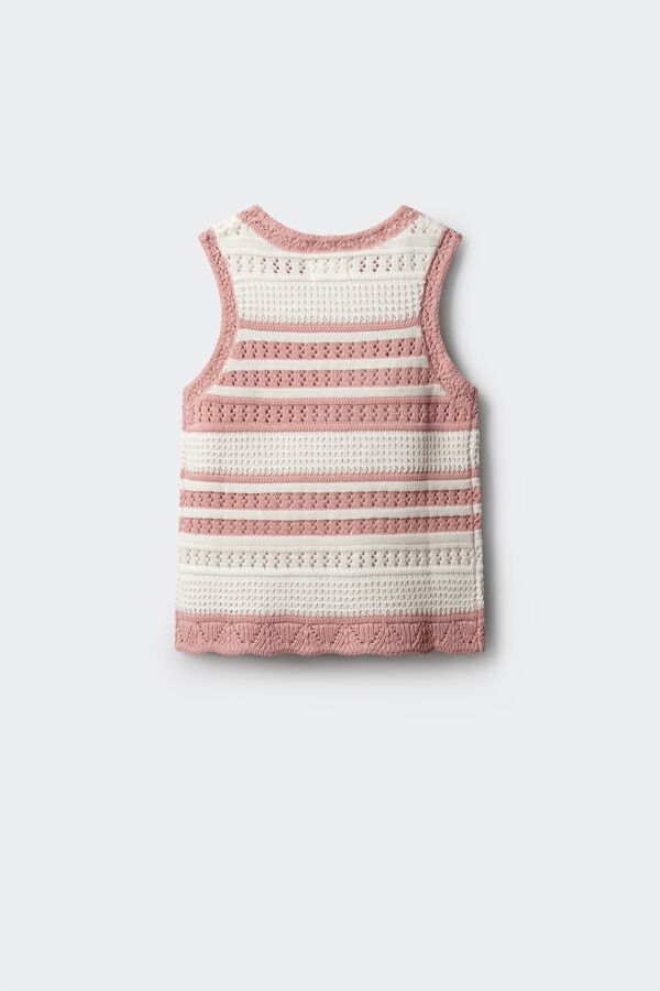 Springfield Kids Pleteni top za devojčice Roze