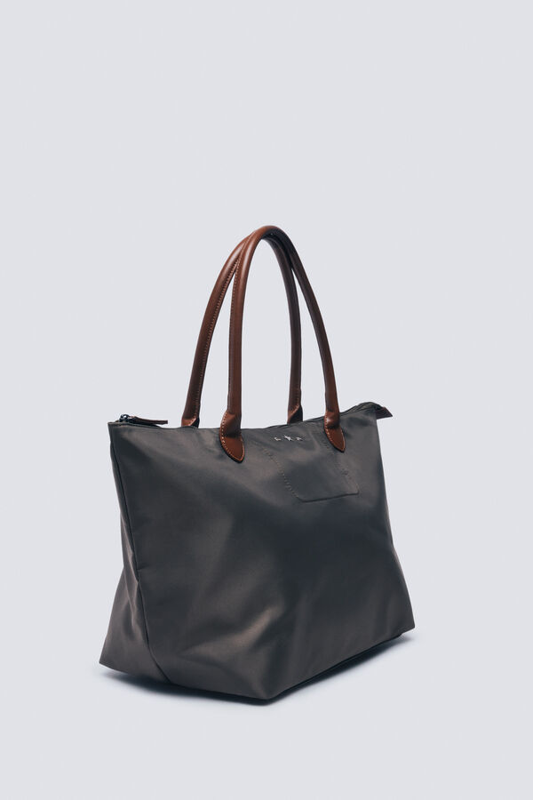 Springfield Bolso shopper nylon kaki
