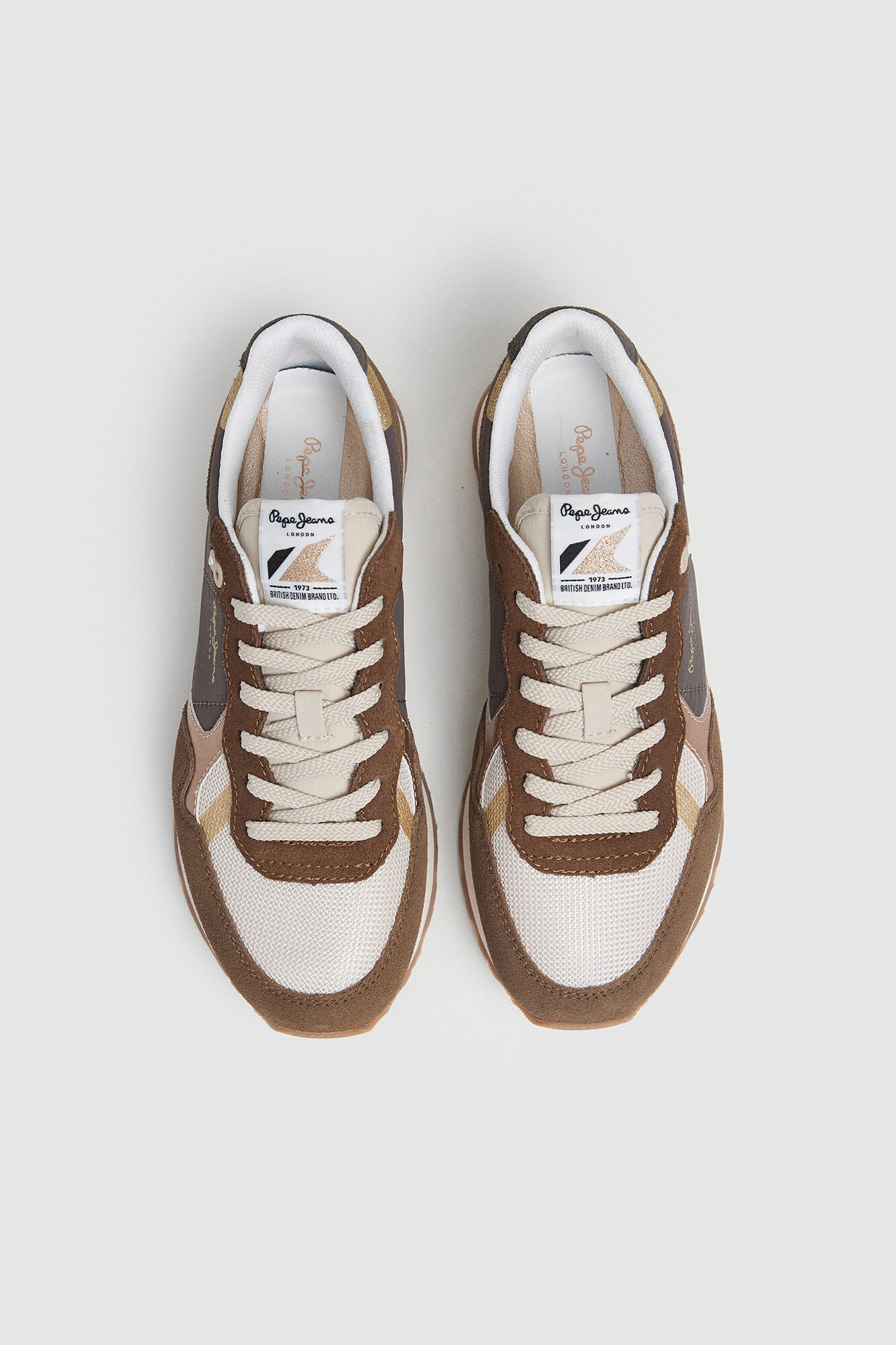 Pepe Jeans Damen Sneaker 'Brit Mixt W' – Retro-Laufschuh Mit EVA-Sohle Und Gummi-Außensohle