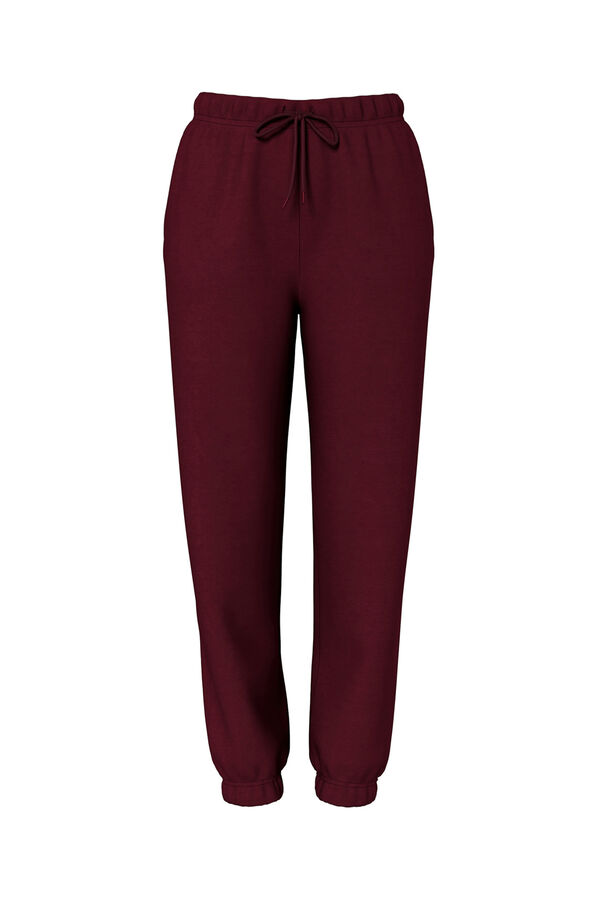 Pieces Pantal&oacute;n jogger pu&ntilde;o rojo