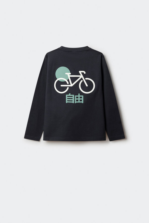 Springfield Kids Japan bike long sleeve shirt for boys blue