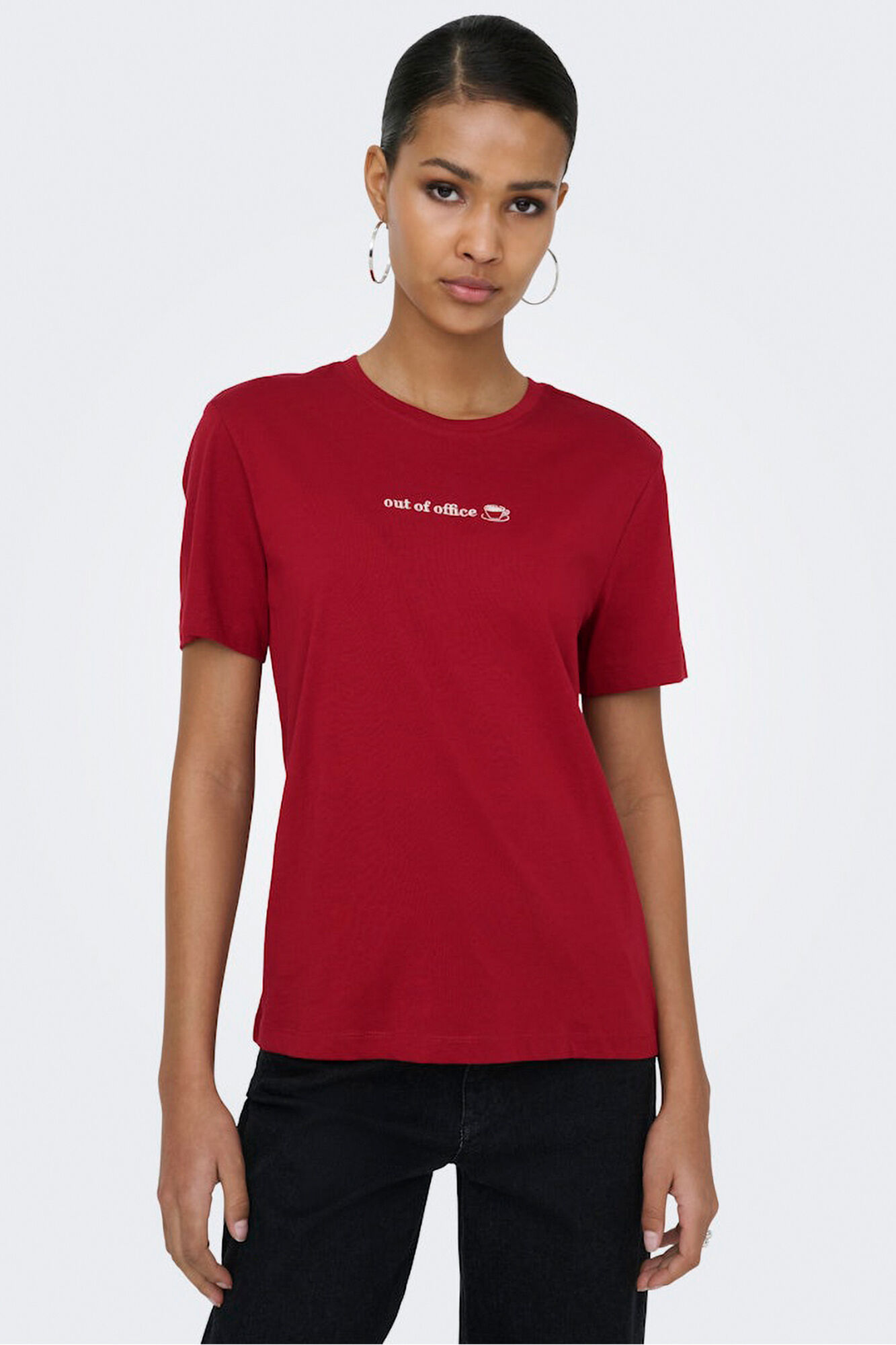 Only T-shirt texto na frente