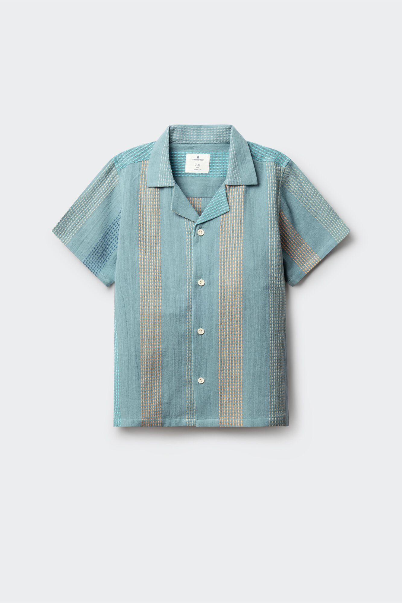 Springfield Kids Camisa manga corta bordado rayas ni&ntilde;o