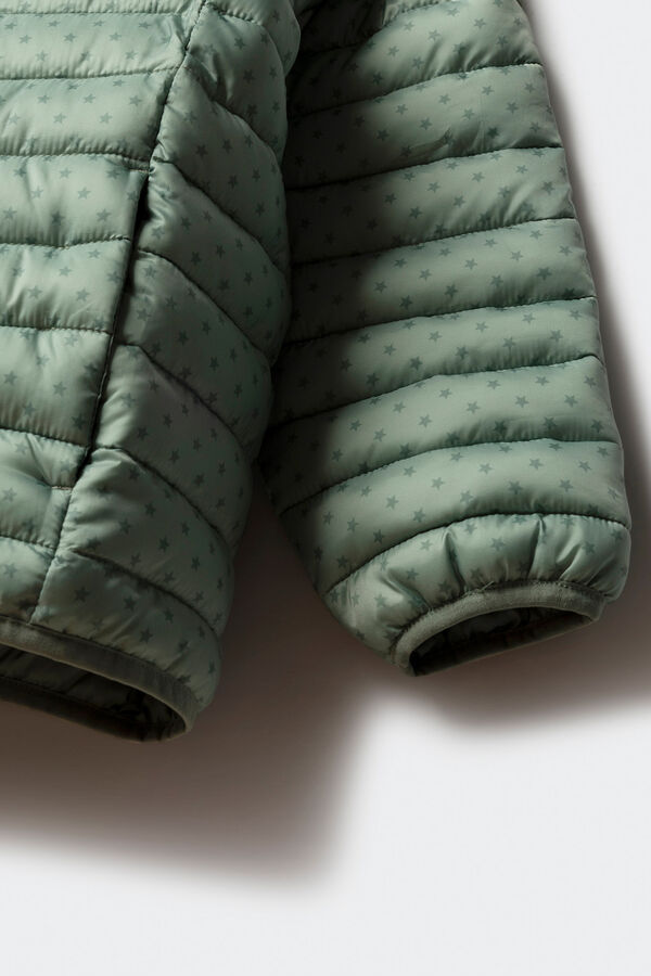 Springfield Kids Štepana jakna sa zvezdama za devojčice Zelena