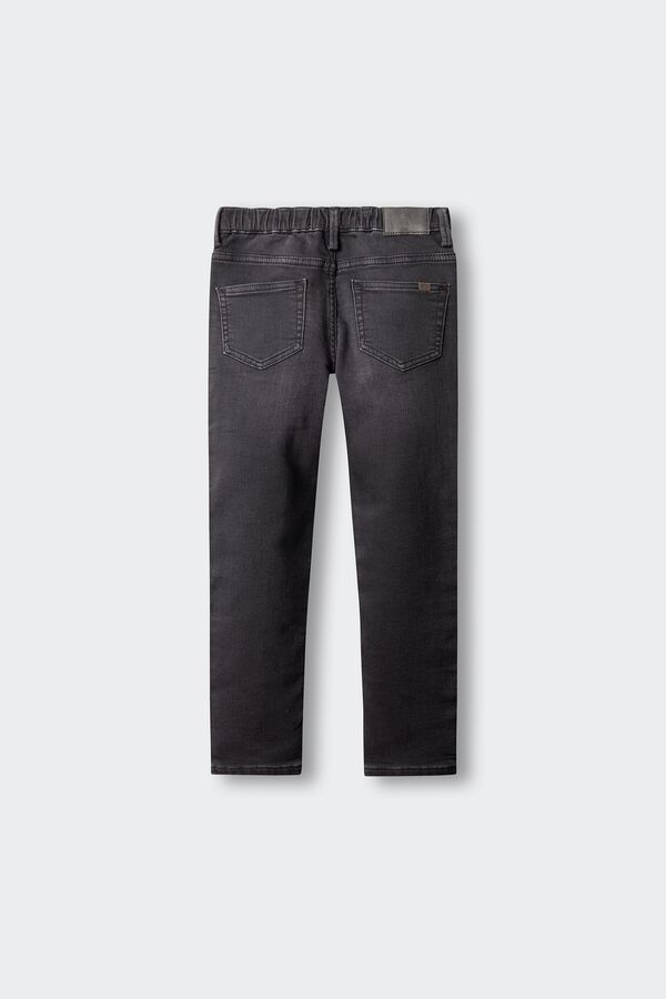 Springfield Kids Pantal&oacute;n denim knit ni&ntilde;o negro