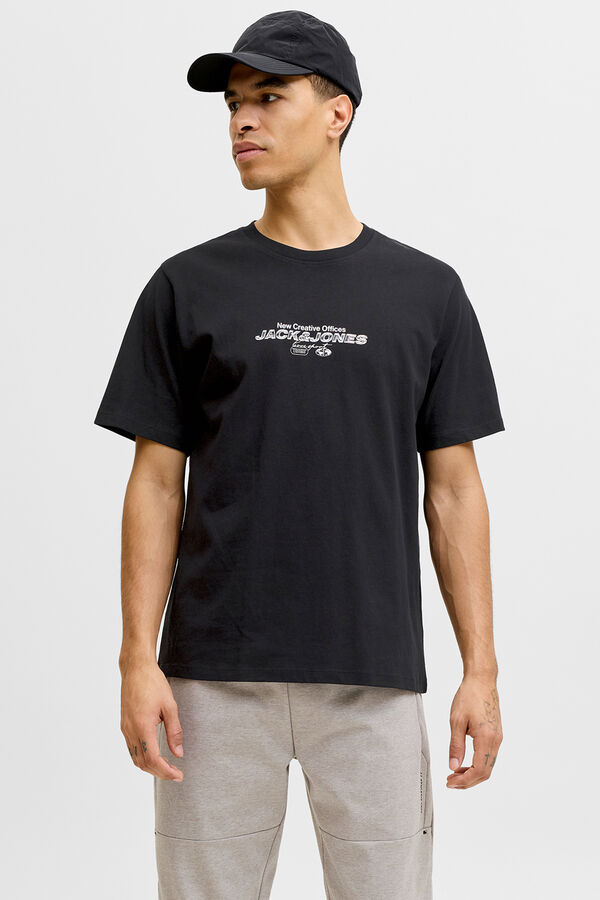 Jack & Jones Camiseta b&aacute;sica manga corta negro