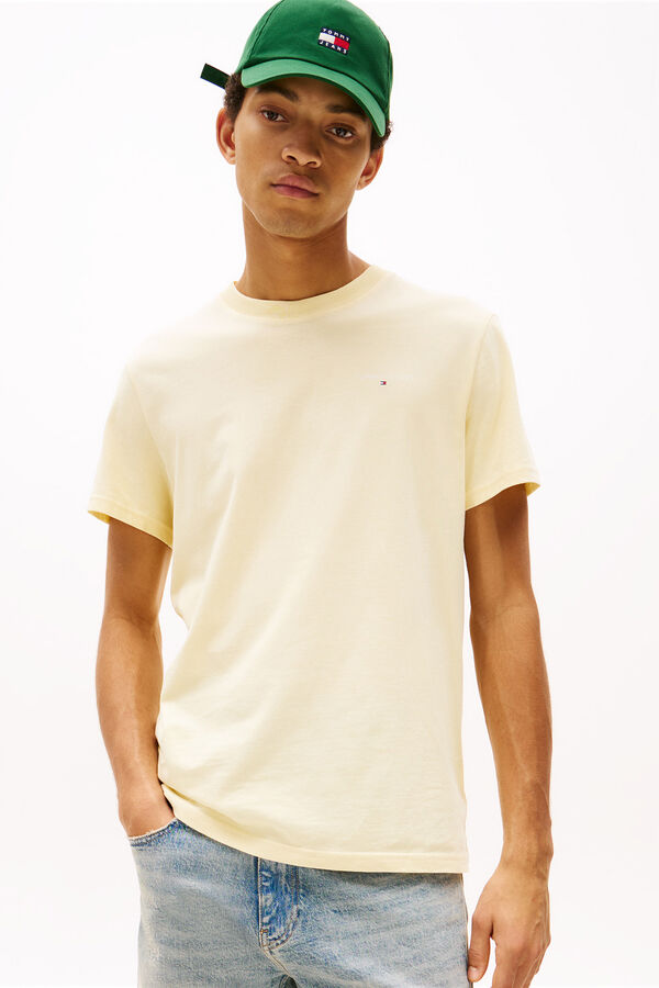 Tommy Jeans Camiseta de hombre amarillo