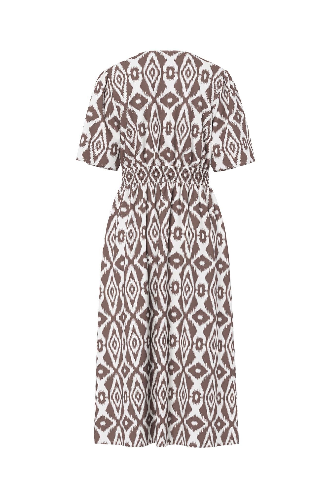 Pieces Vestido midi de manga corta estampado