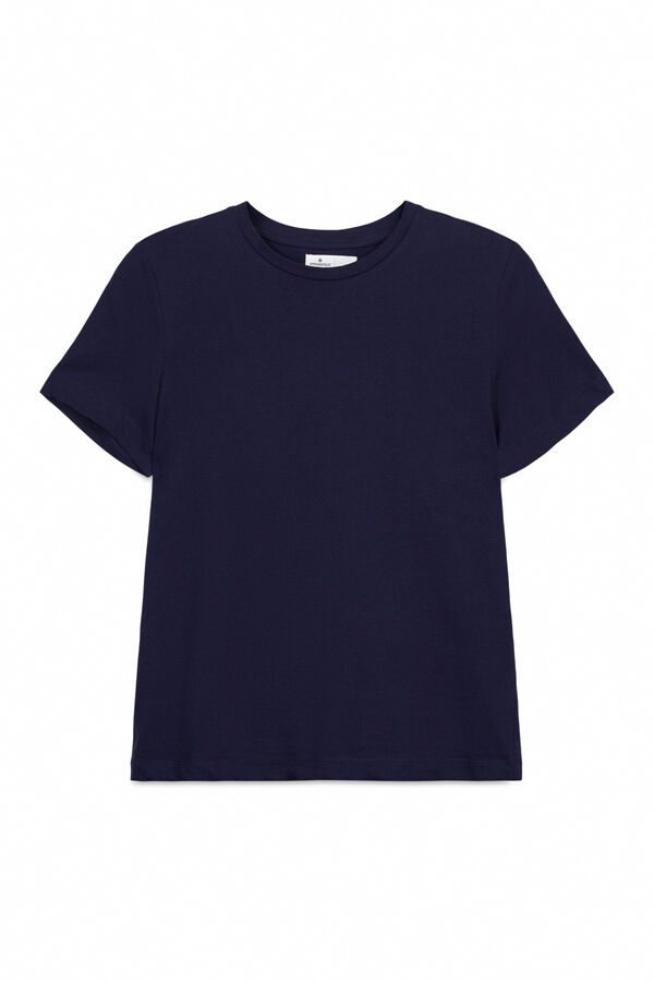 Springfield Osnovna majica sa kratkim rukavima Crna