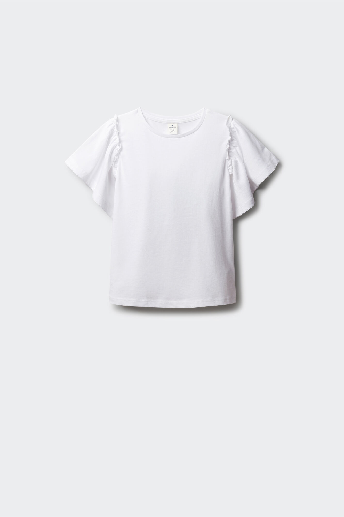 Springfield Kids Osnovna majica kratkih rukava sa karnerima za devojčice