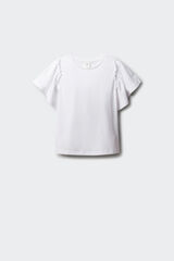 Springfield Kids Osnovna majica kratkih rukava sa karnerima za devojčice Bež