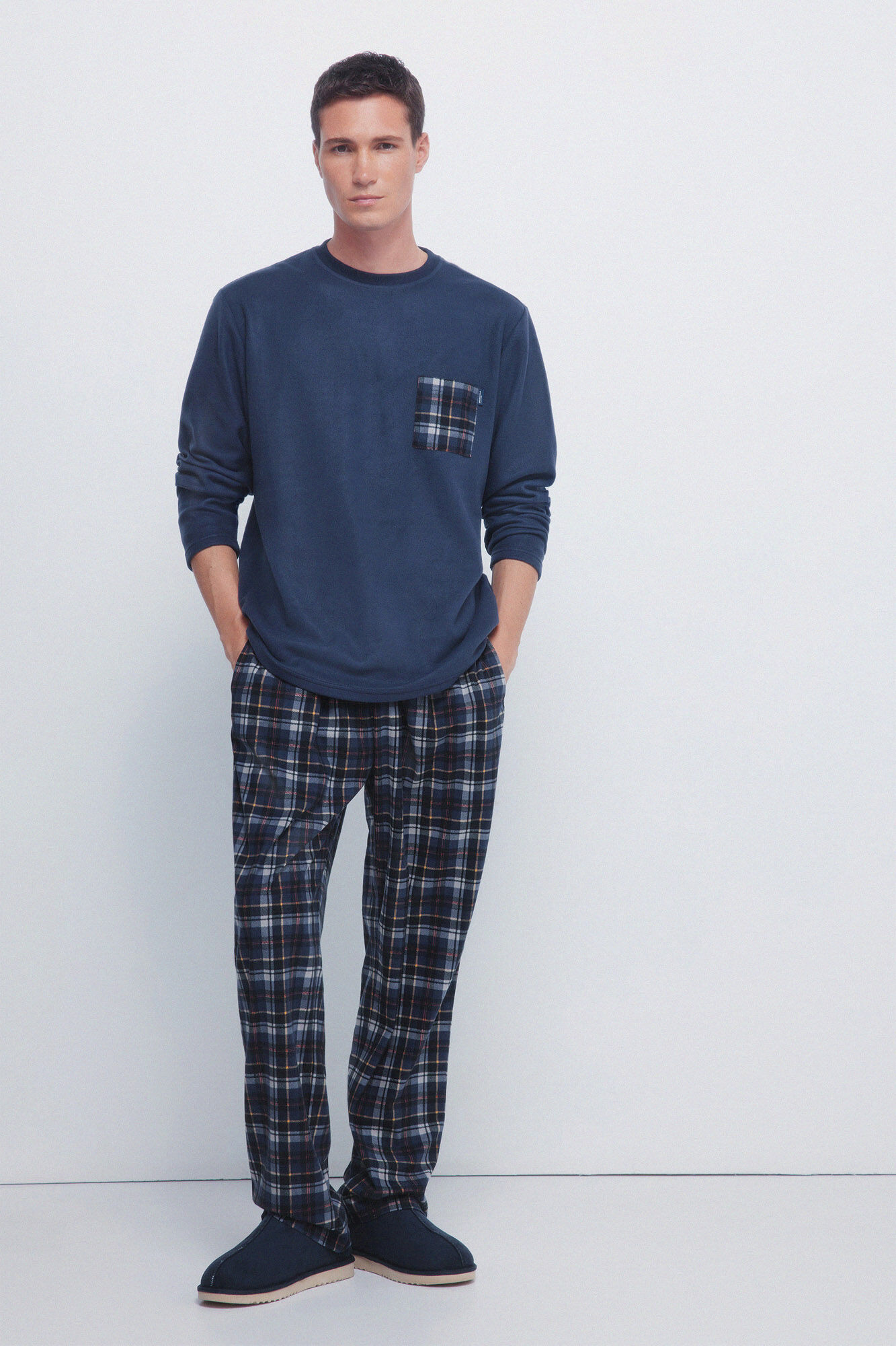 Springfield Komplet duga pidžama od toplog tkanina