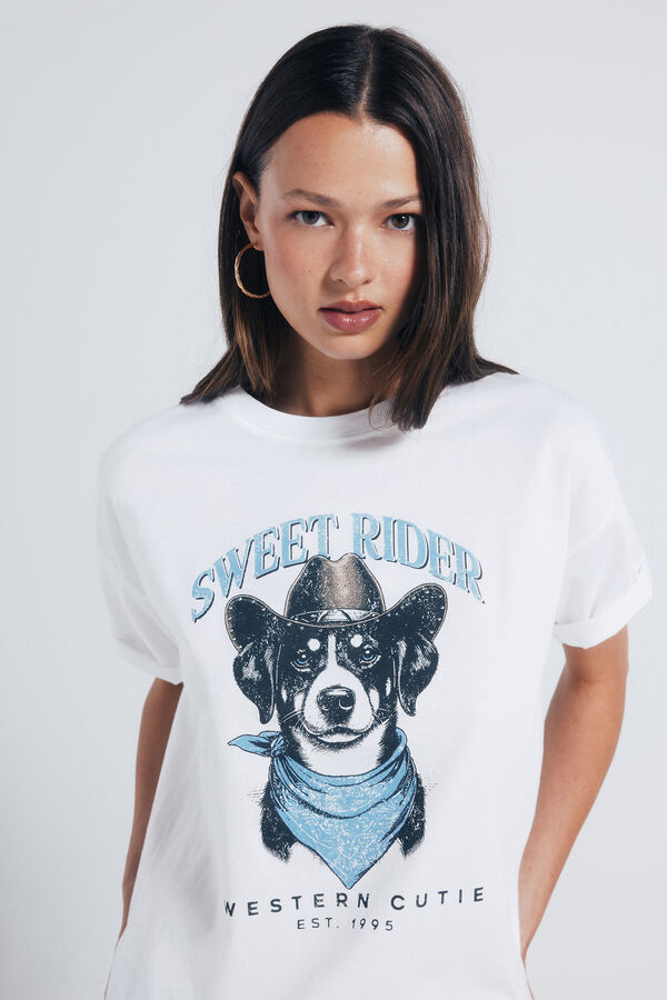 Springfield Camiseta "Sweet rider" marrón