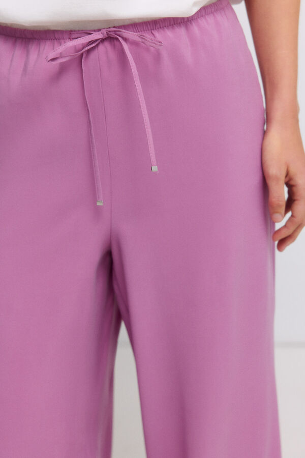 Springfield Jogger pantalone &scaron;irokih nogavica Ljubičasta