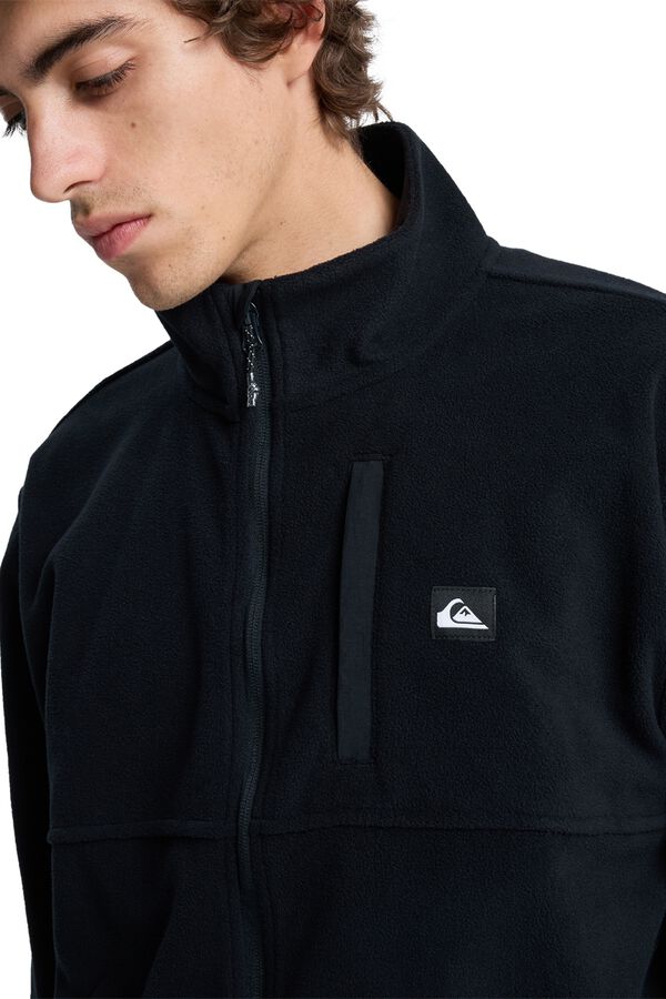 Quiksilver Forro polar com fecho-&eacute;clair preto