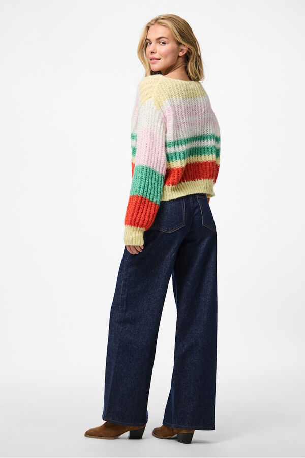 Pieces Jersey punto colores amarillo