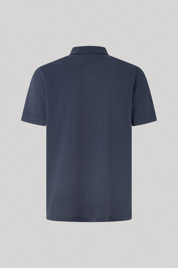 Springfield Piqué polo shirt with embroidered logo tamno plava