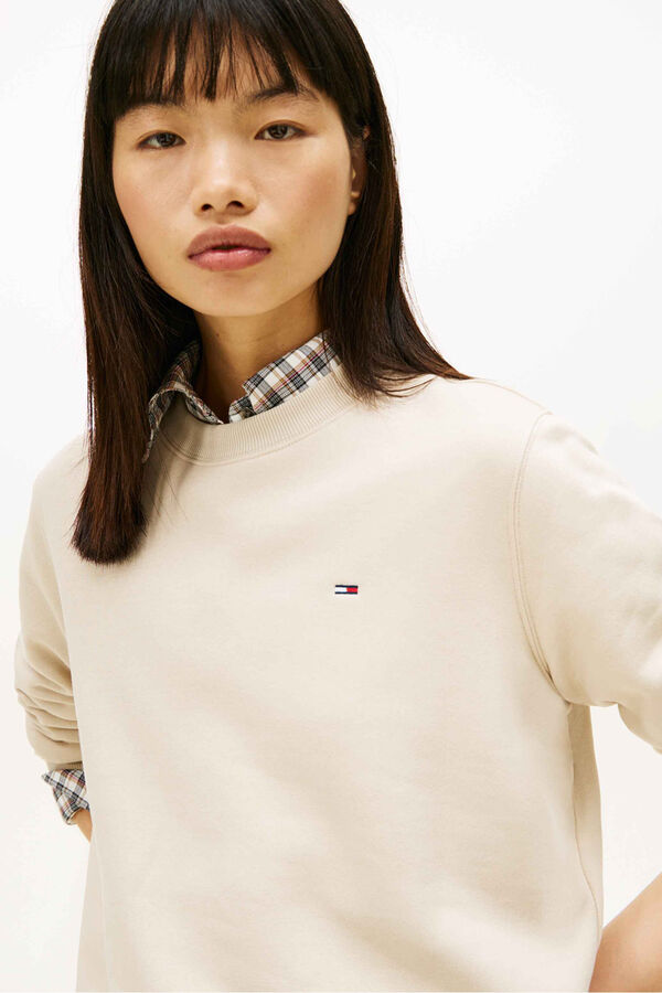 Tommy Jeans Sudadera de corte regular beige
