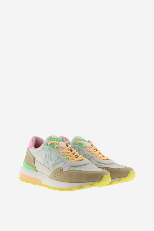 Victoria Zapatillas suela relieve beige