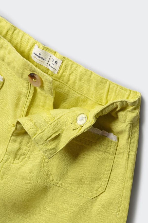 Springfield Kids Short en lin pour fille imprim&eacute;