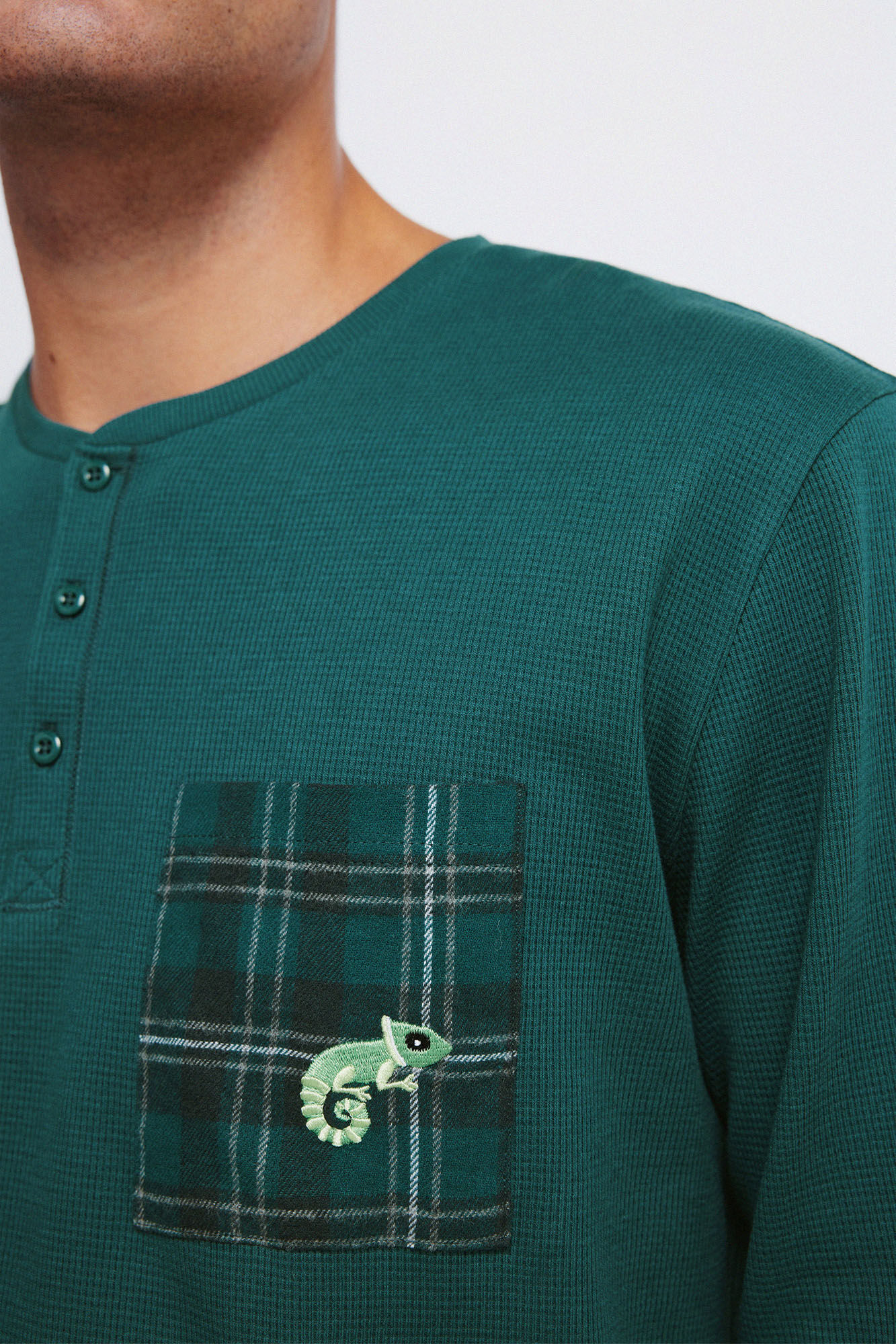 Springfield Duga pidžama sa kariranim pantalone