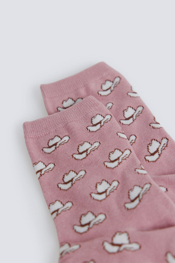 Springfield Duge čarape sa &scaron;e&scaron;irima Bež