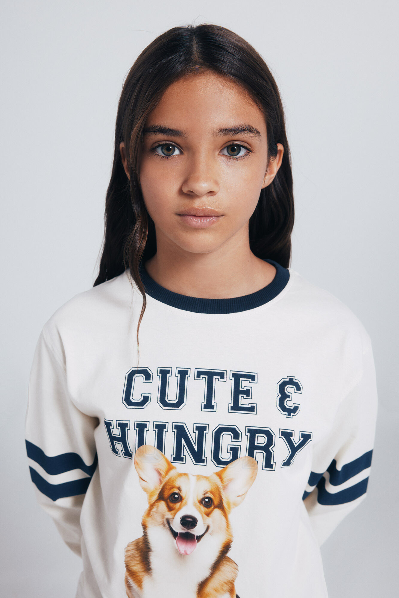 Springfield Kids Majica dugi rukav za devojčice sa motivom psa