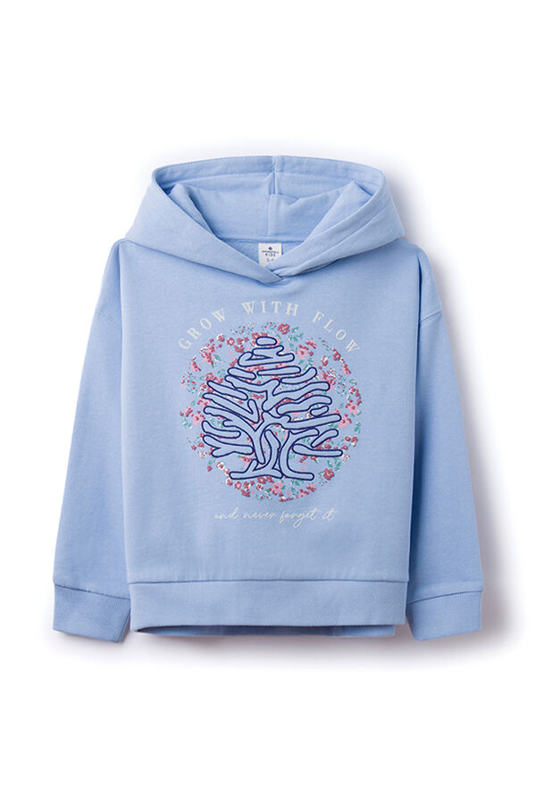 Springfield Girls' tree hooded sweatshirt indigoplava