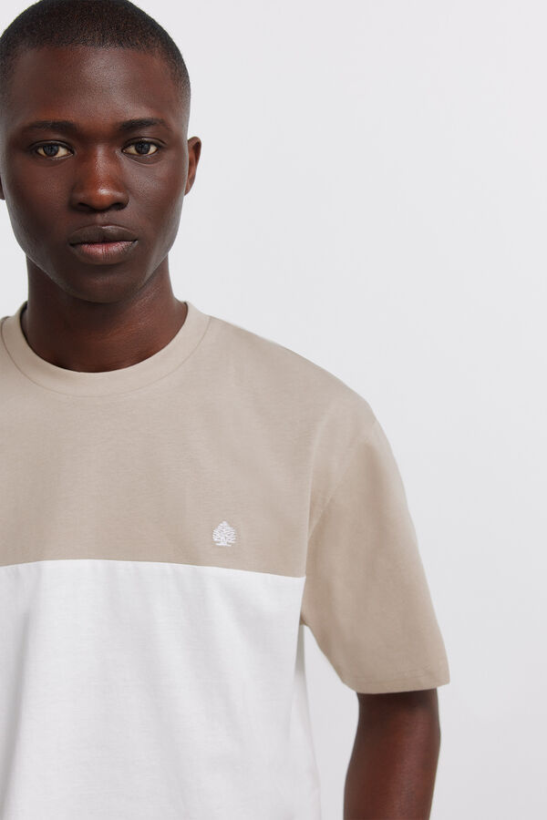 Springfield Majica u blok bojama Braon