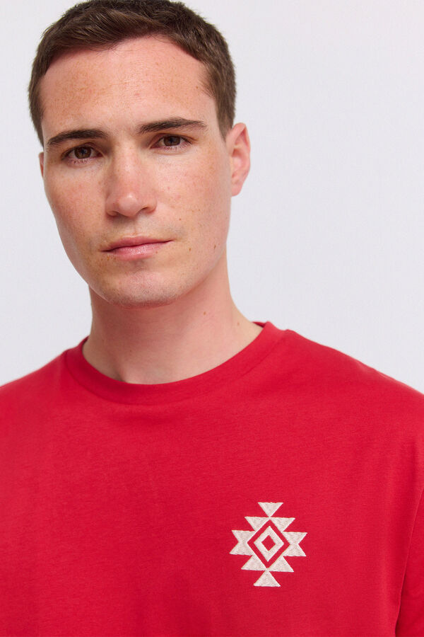 Springfield T-shirt ethnic vermelho vermelho