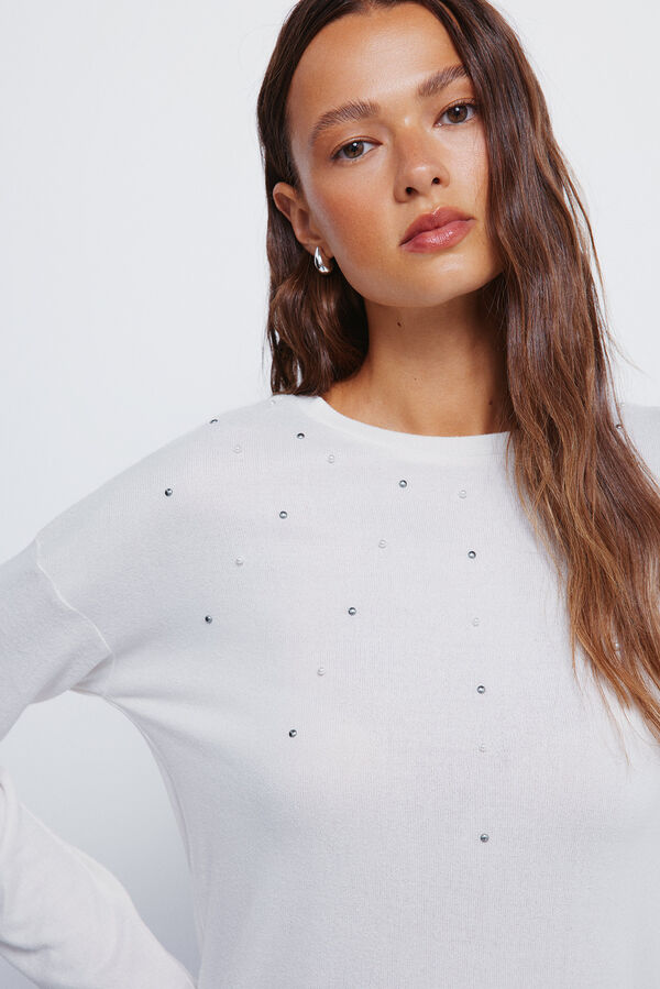 Springfield Majica sa pozicioniranim klinovima Bež