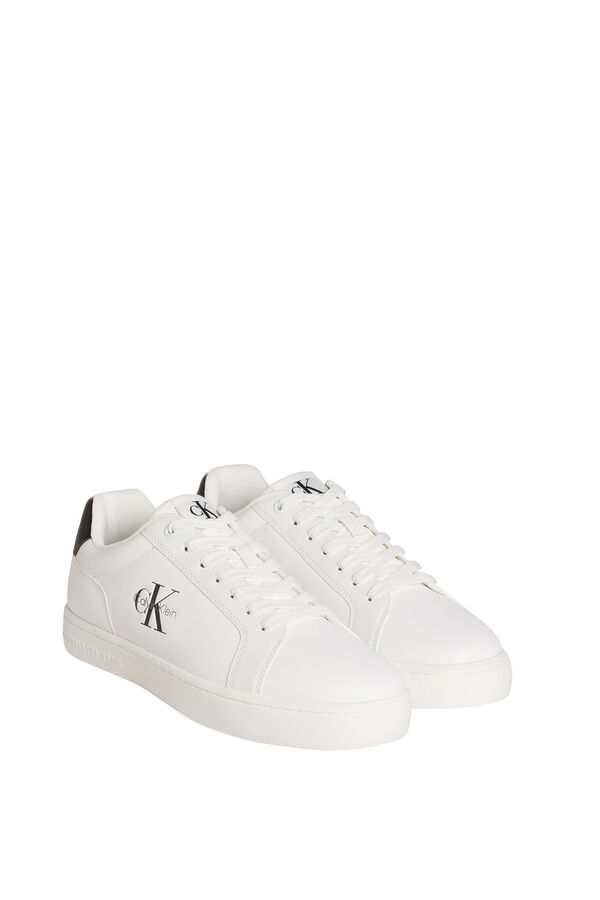 Calvin Klein Zapatilla de hombre con logo blanco