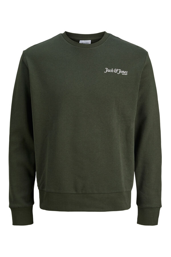 Jack & Jones Sudadera b&aacute;sica logo verde