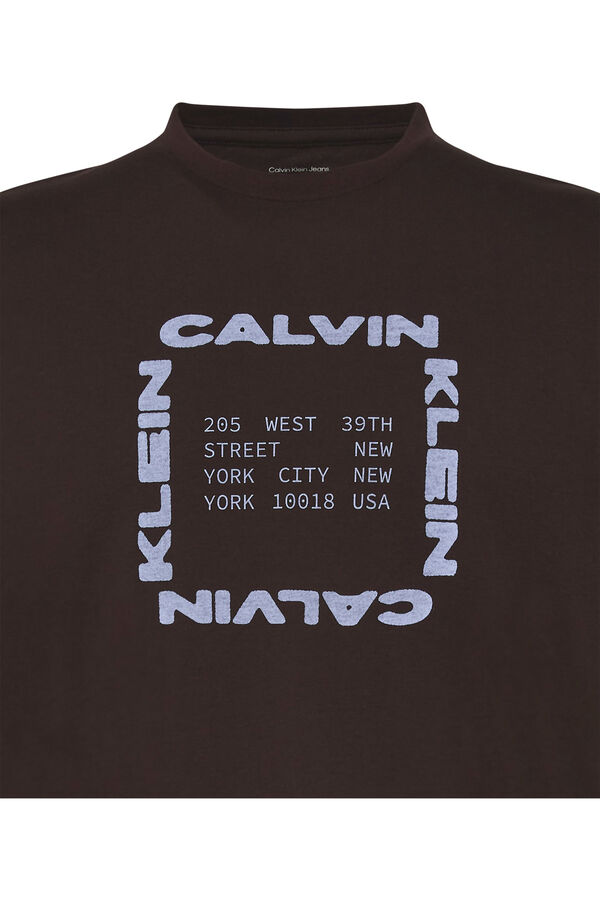 CK Jeans Camiseta gr&aacute;fico frontal marr&oacute;n
