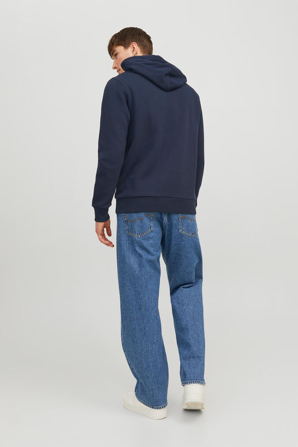 Jack & Jones Sudadera est&aacute;ndar fit capucha azul
