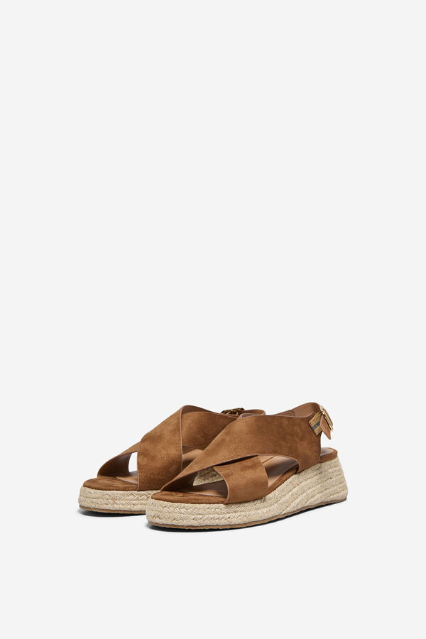 Only Platform espadrille bej &icirc;nchis