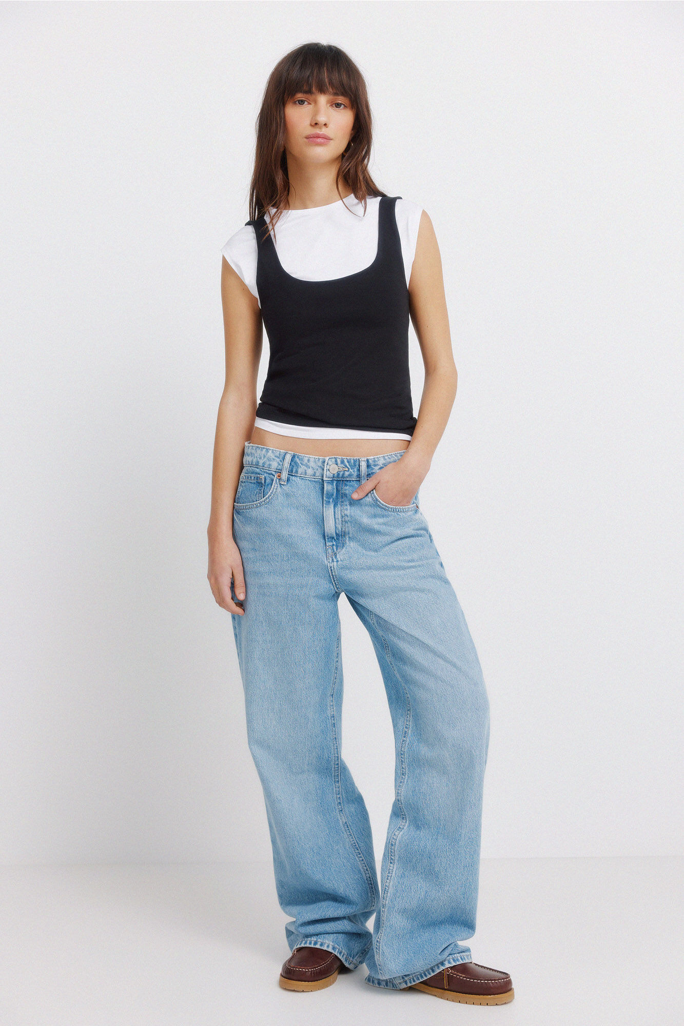 Springfield Pamučni osnovni top bez rukava