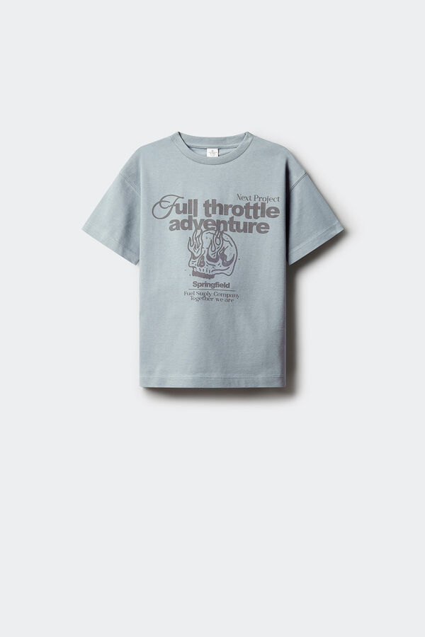 Springfield Kids Skull T-shirt for boys Plava