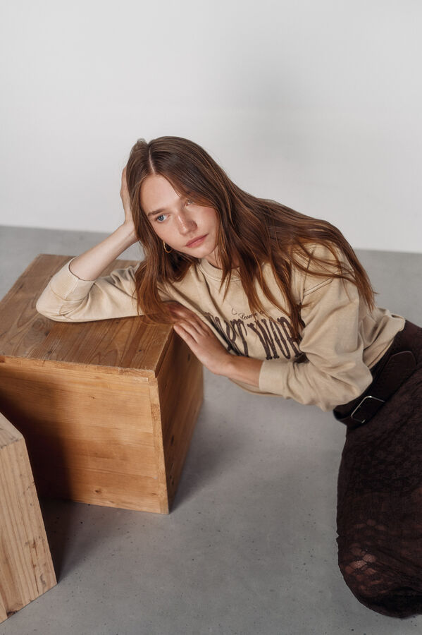 High Spirits Majica dugih rukava Smeđa