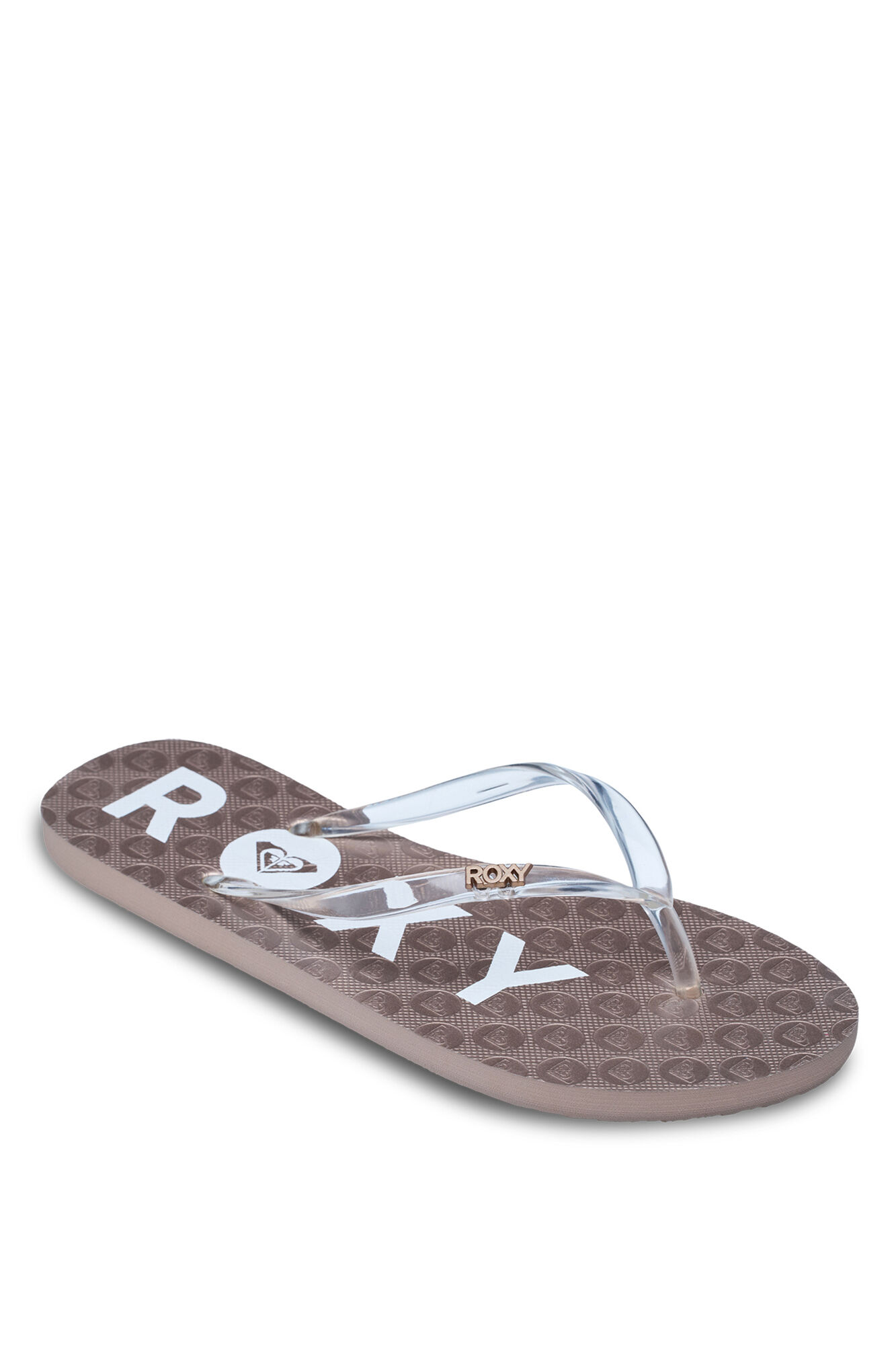 Roxy Chanclas tiras logo met&aacute;lico