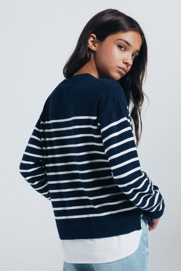 Springfield Kids Mornarski džemper za devojčice Plava