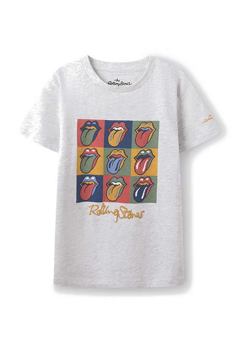 Springfield T-shirt Rolling Stones menino cinza